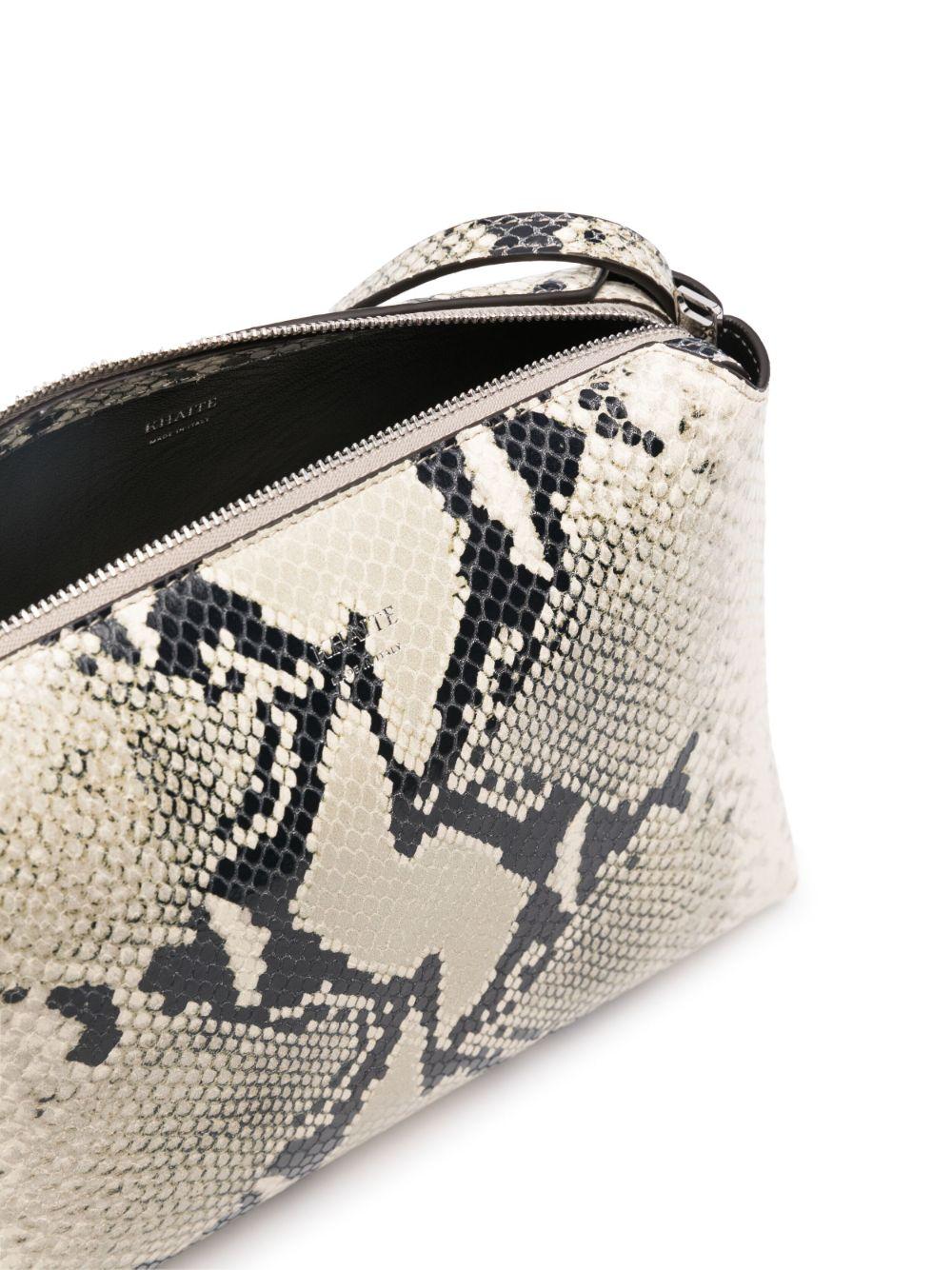 Borsa a tracolla Lina in pelle in beige Khaite - donna 