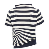 T-shirt a righe in bianco e blu Junya watanabe - donna 