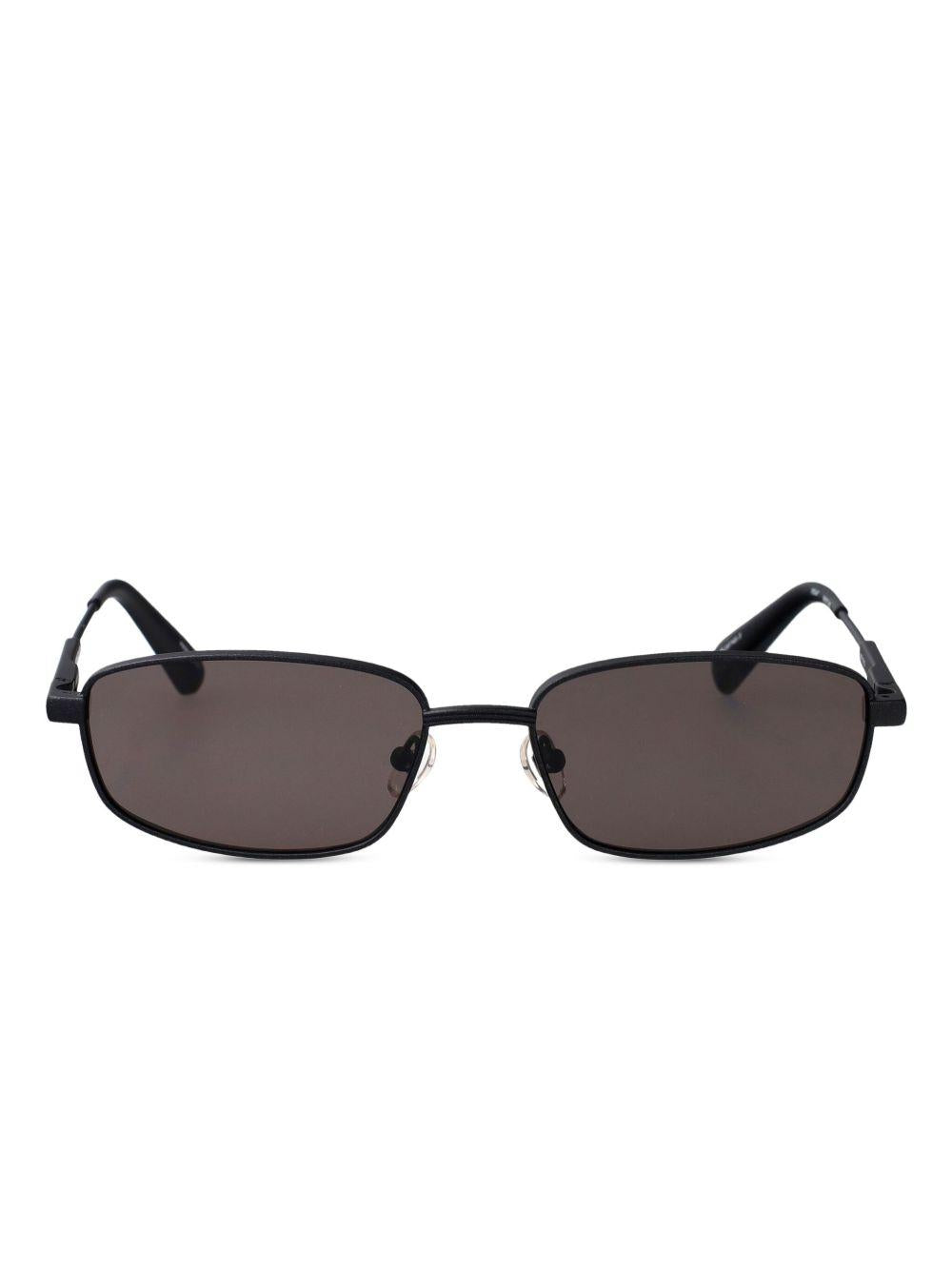 Occhiali da sole squadrati Senna in nero Jacquemus x linda farrow  - donna 