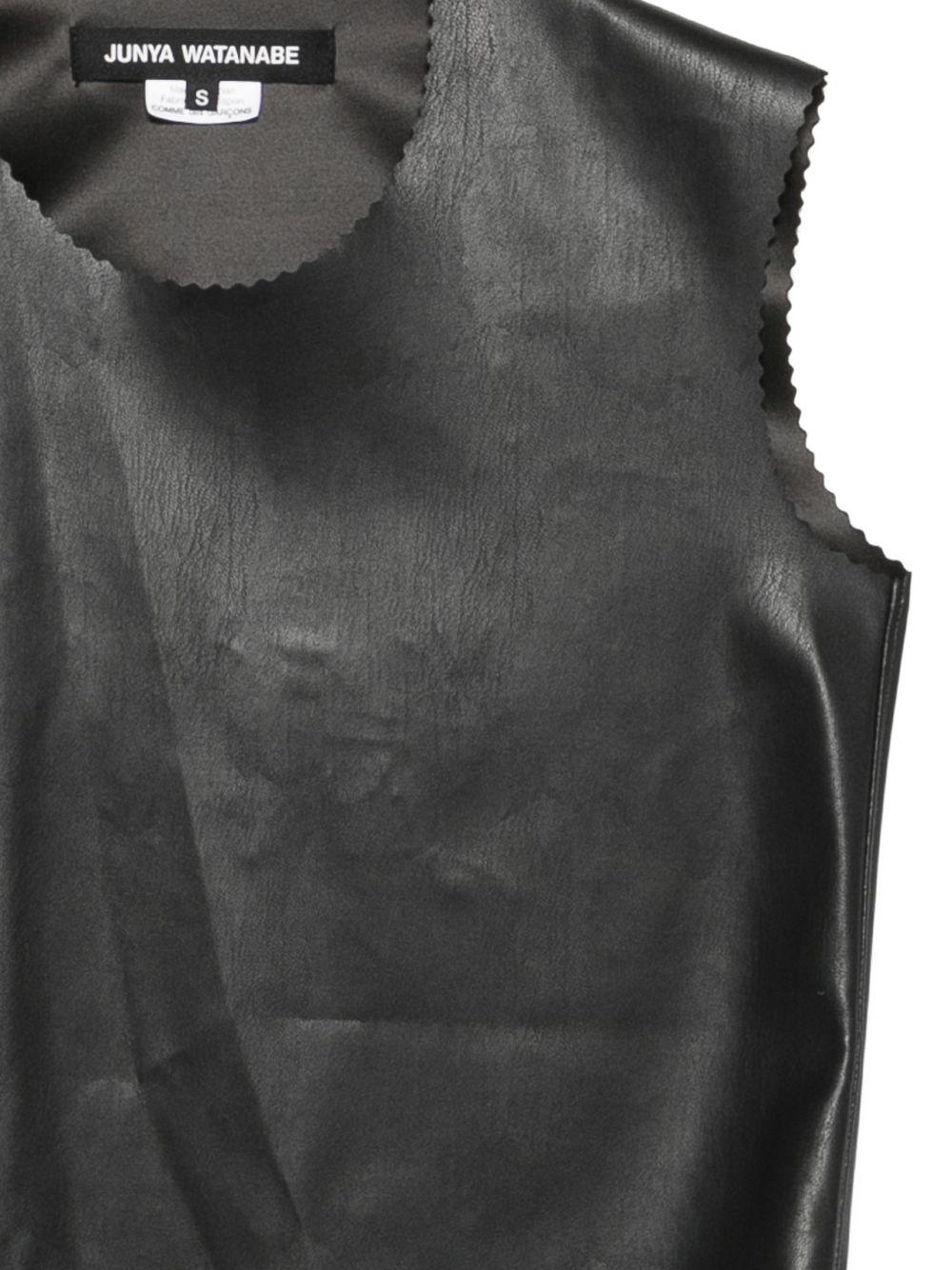 Top in eco-pelle  in nero Junya watanabe - donna 