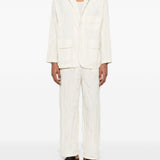 Giacca con effetto stropicciato in bianco GONGDID DESIGN - uomo 