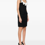 Abito mini con fiocchi in blu scuro hushu/tong - donna 