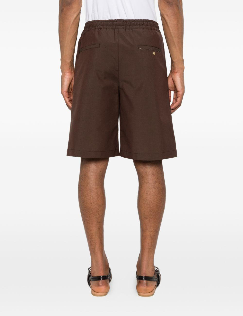 Shorts con coulisse in marrone Grayed - uomo 