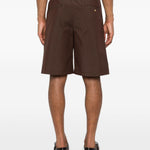 Shorts con coulisse in marrone Grayed - uomo 