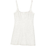 Mini abito con perline ziva in bianco Simkhai - donna 