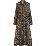 Abito midi Giara con stampa in nero Max Mara - donna 