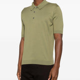 Polo a maniche corte in verde John smedley - uomo 