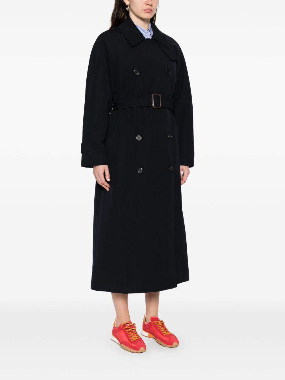 Cappotto trench doppiopetto in blu A.P.C. - donna 