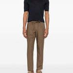 Pantaloni a pieghe con coulisse in vita in beige Briglia 1949 - uomo 