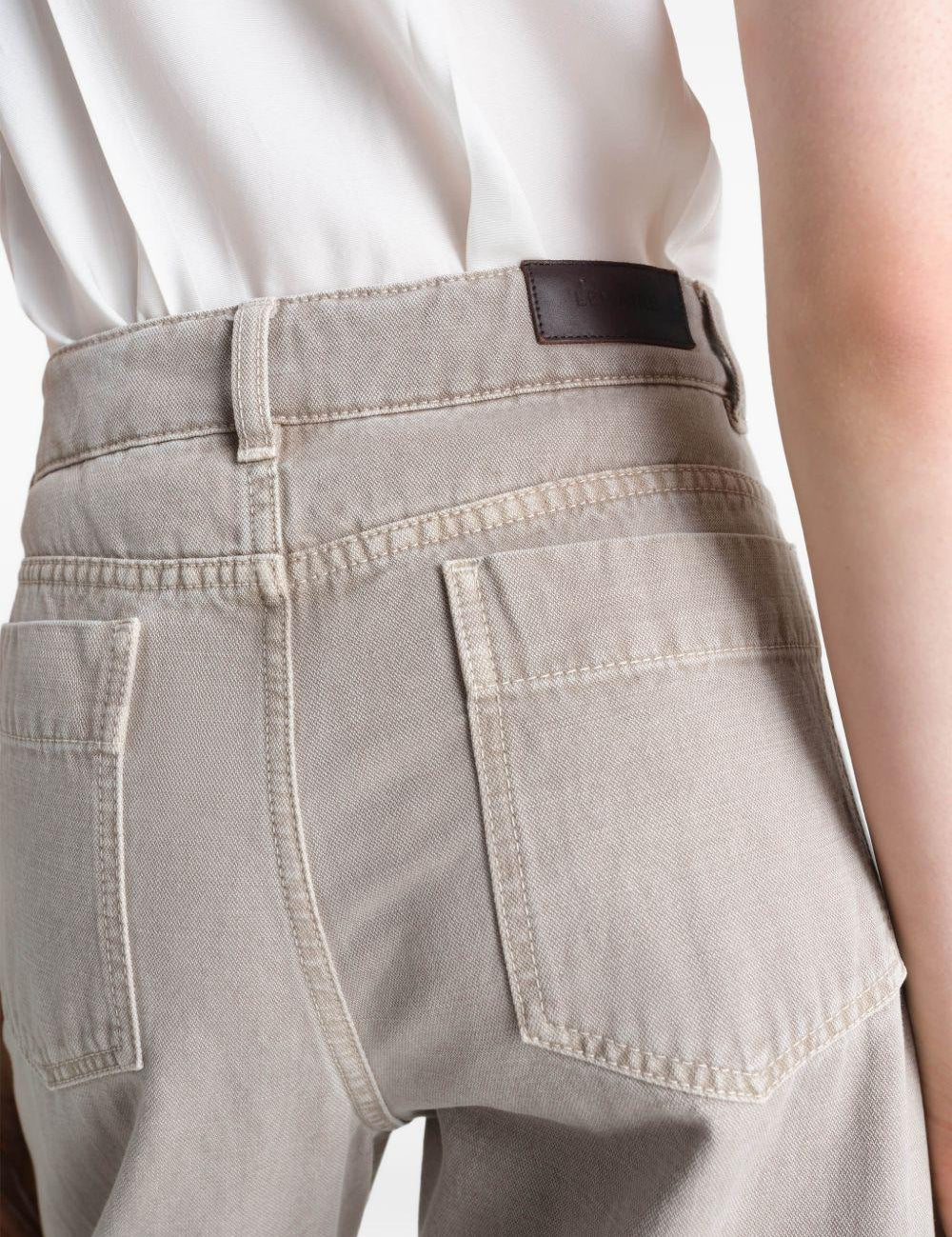 Jeans gamba ampia in beige e grigio LEMAIRE  - donna 