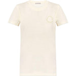 T-shirt con logo in bianco Moncler - donna 