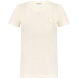 T-shirt con logo in bianco Moncler - donna 