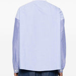 Camicia bicolore a maniche lunghe blu Marni - uomo 