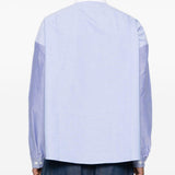 Camicia bicolore a maniche lunghe blu Marni - uomo 