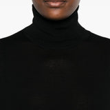 Abito midi a collo alto in nero Toteme - donna 