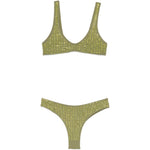 Bikini decorato con cristalli in verde Venuja - donna 