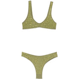 Bikini decorato con cristalli in verde Venuja - donna 
