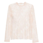 Top in pizzo rosa Alberta Ferretti - donna 