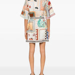 Chemisier con stampa grafica multicolore Alemais - donna 