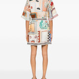 Chemisier con stampa grafica multicolore Alemais - donna 