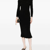 Abito con spalle scoperte in nero Norma kamali - donna 