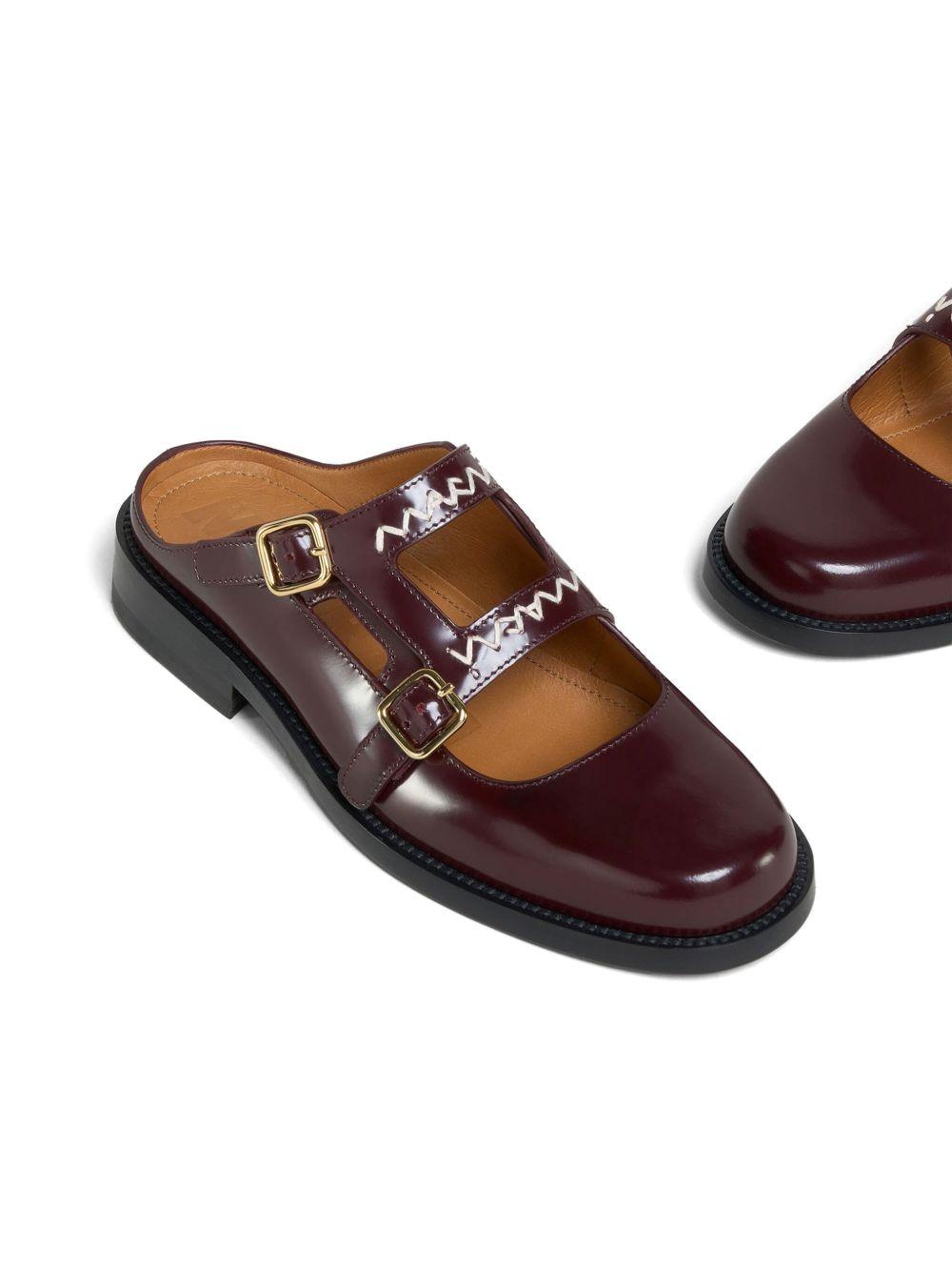 Mules slip-on in bordeaux Marni - donna 