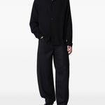 Pantaloni Gino con passanti per cintura in nero Sefr - uomo 