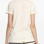 T-shirt con logo in bianco Moncler - donna 