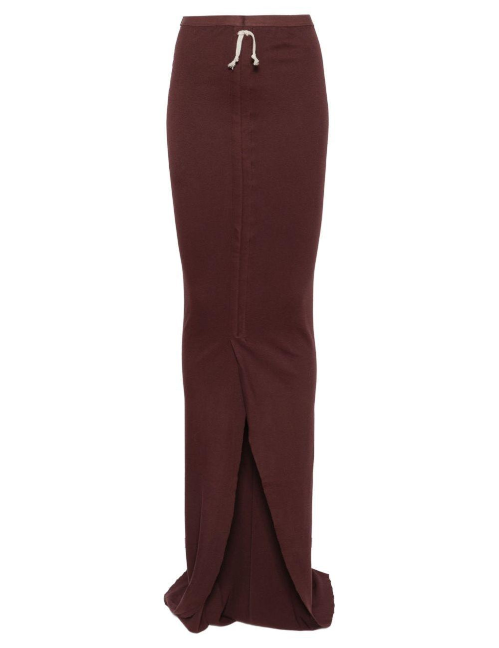 Gonna a vita alta in marrone Rick Owens DRKSHDW - donna 