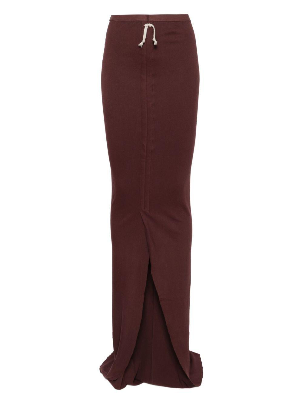 Gonna a vita alta in marrone Rick Owens DRKSHDW - donna 