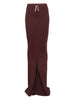 Gonna a vita alta in marrone Rick Owens DRKSHDW - donna