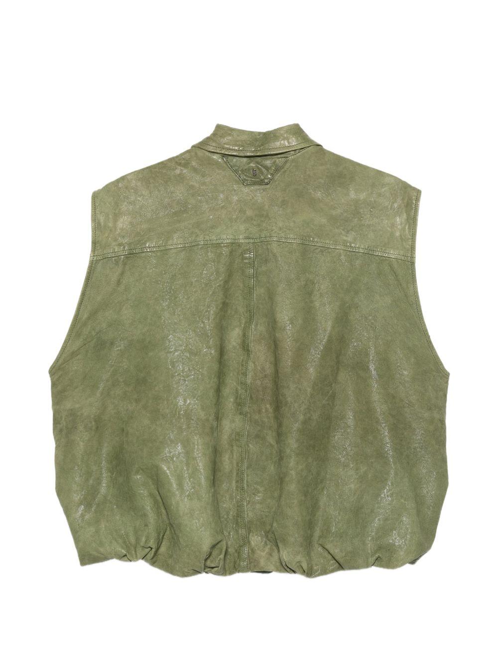 Gilet con zip in verde Salvatore santoro - donna 