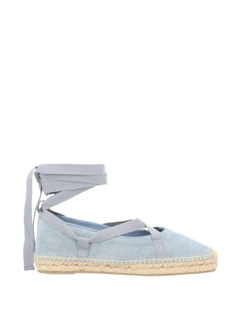 Espadrillas con lacci petunia in azzurro Castañer - donna 