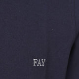 Polo aderente in blu Fay - uomo 