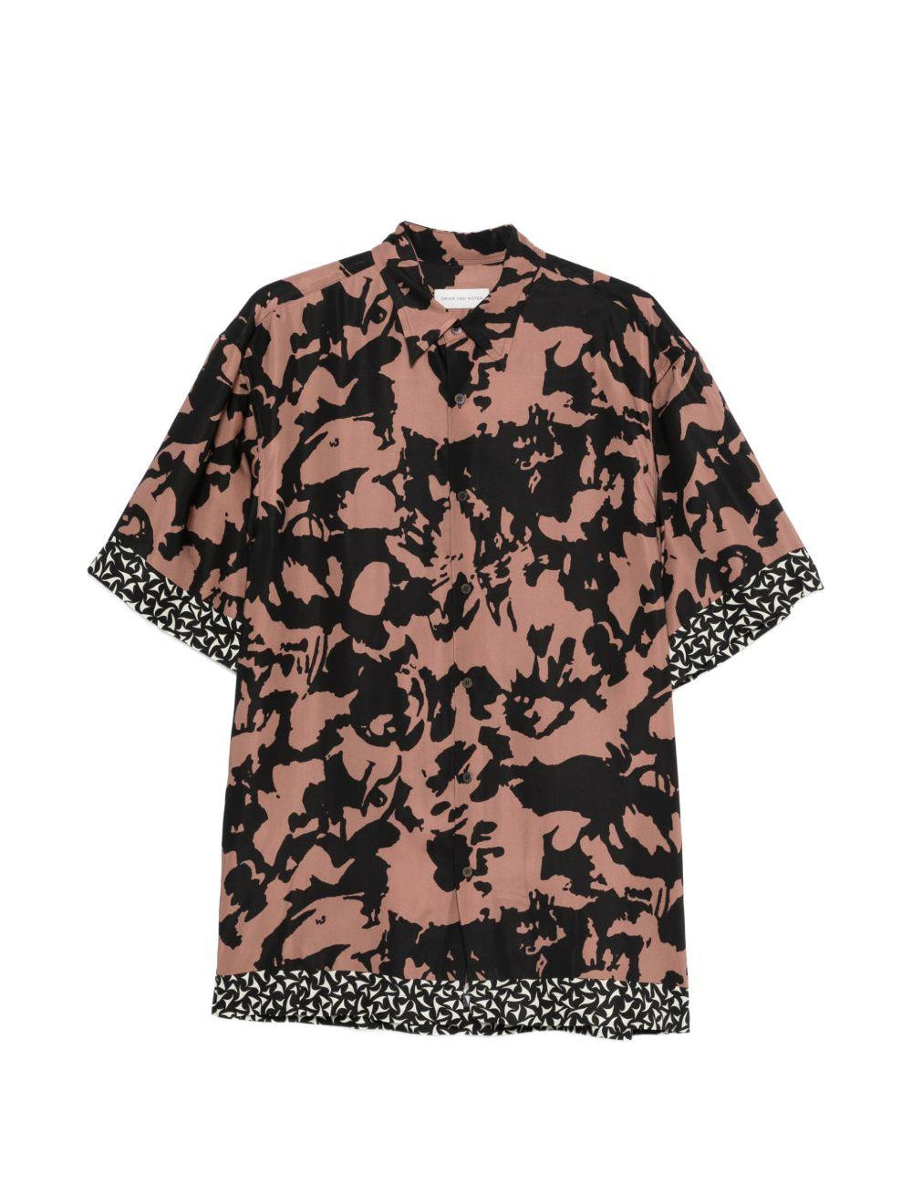 Camicia a maniche corte cassidye multicolore Dries van noten - uomo 