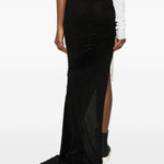Gonna lunga con coulisse edfu in nero Rick owens drkshdw - donna 