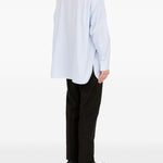 Camicia a righe in celeste Mm6 maison margiela - uomo 
