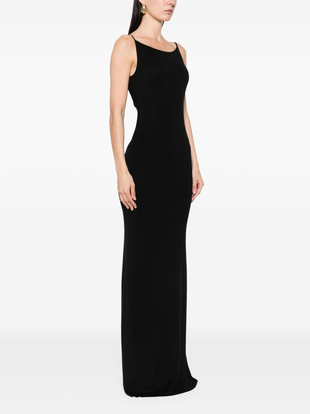 Abito lungo Lyr in maglia in nero Aya Muse - donna 