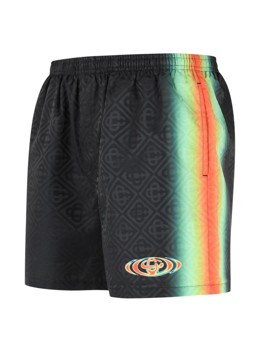 Costume da bagno con monogramma in nero Casablanca - uomo 