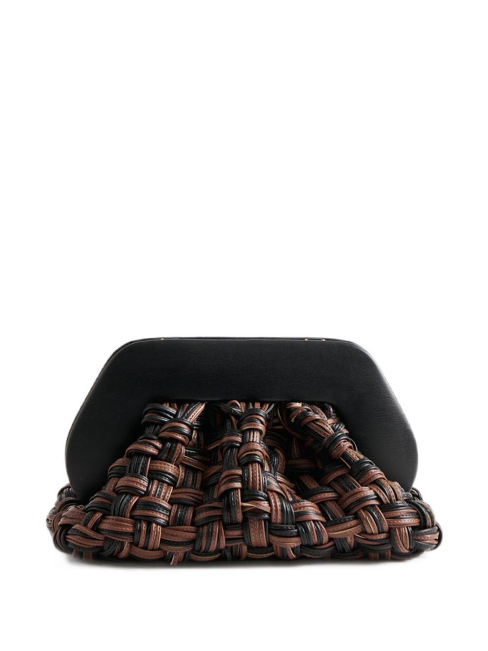 Borsa bios con design intrecciato in marrone Themoirè - donna 