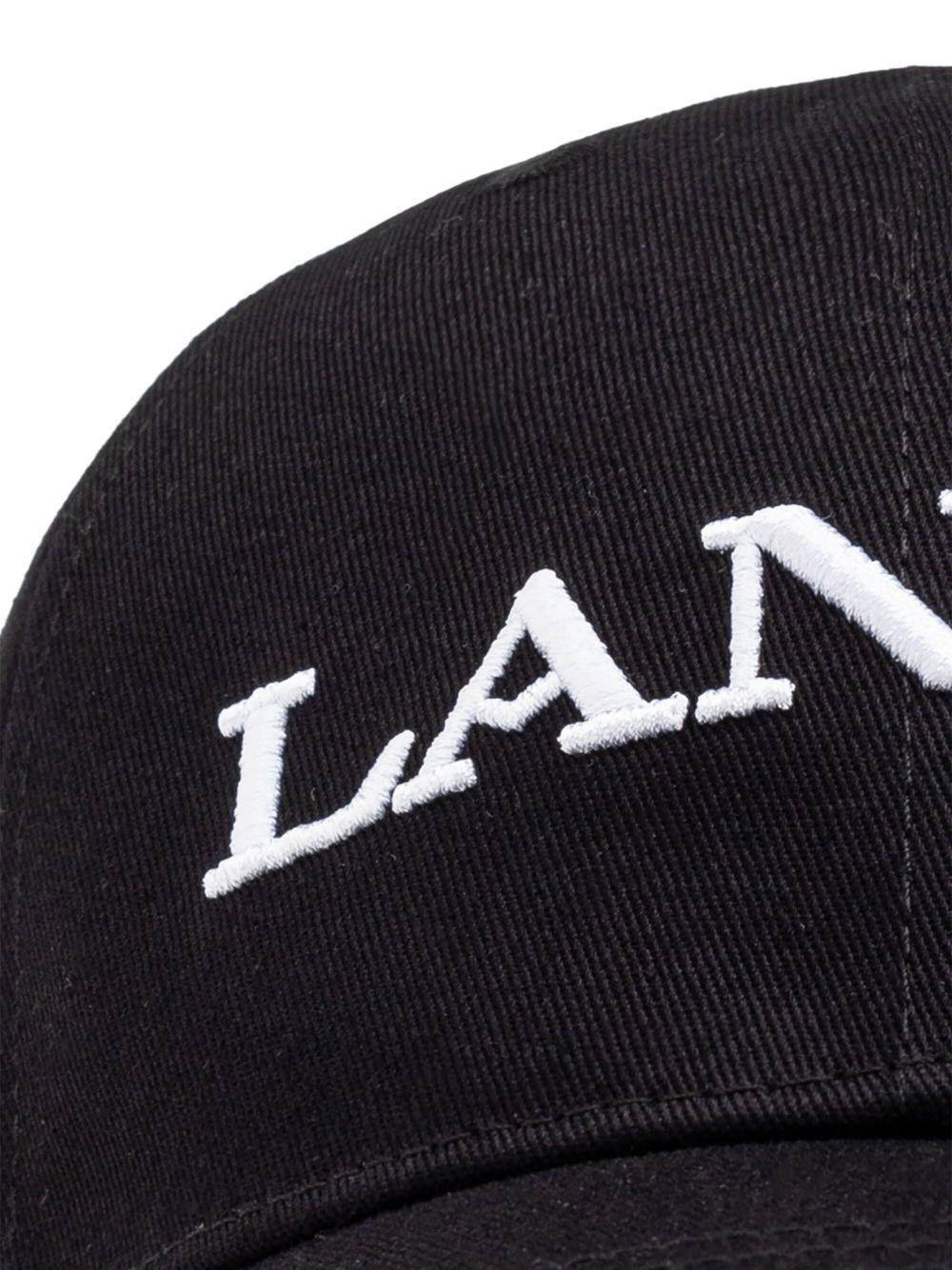 Cappello da baseball con logo in nero Lanvin - unisex 