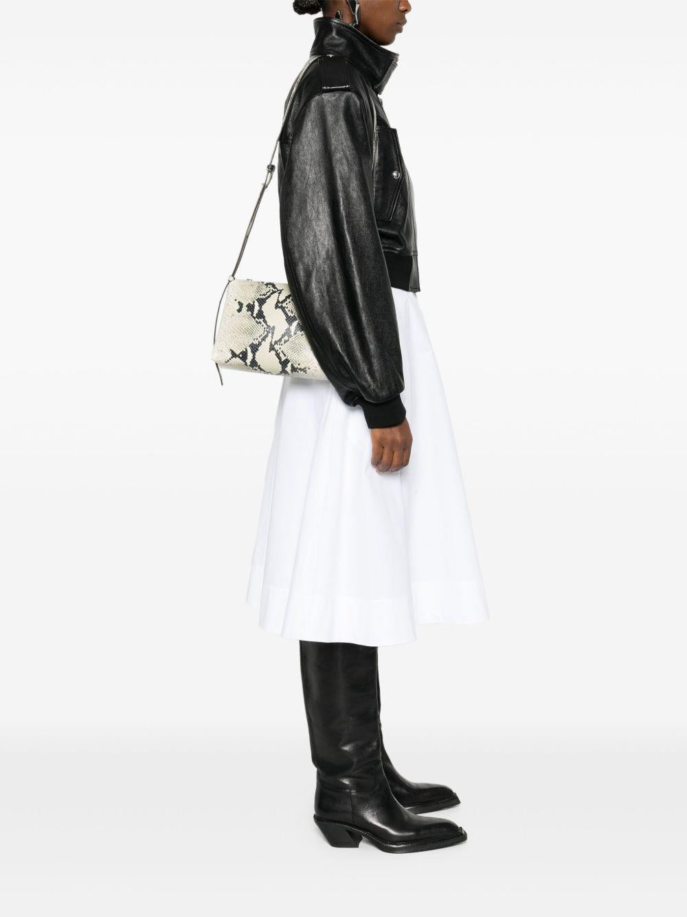 Borsa a tracolla Lina in pelle in beige Khaite - donna 