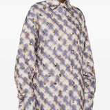Giacca -camicia a quadri con cristalli in multicolore Dries van noten - donna 