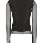 Top Gerarda a maniche lunghe in rete in nero Maxmara sportmax - donna 