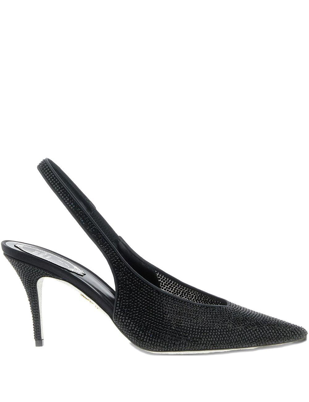 Decollete Jinny con cinturino in nero Rene caovilla - donna 