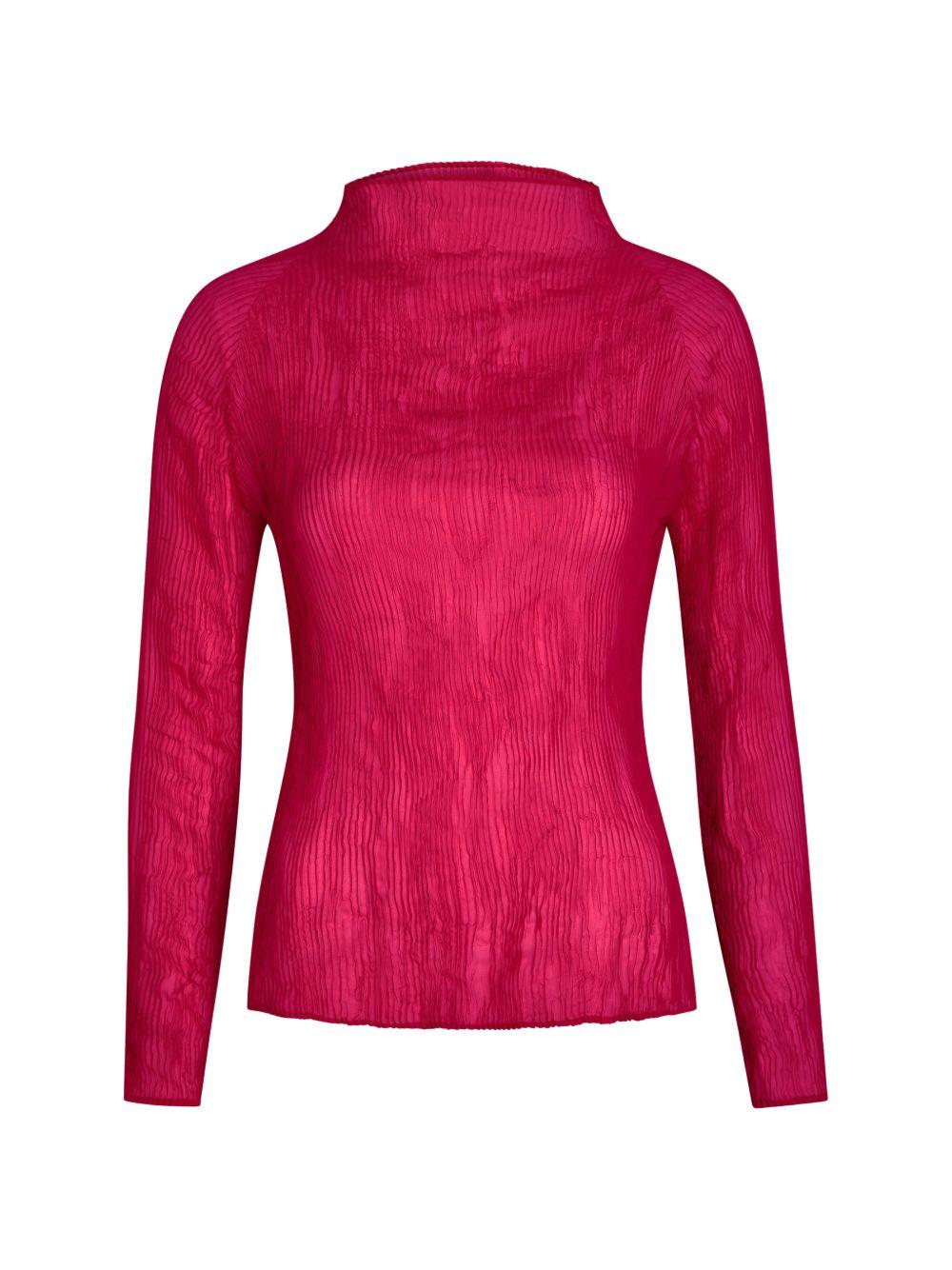 Top a maniche lunghe in rosa Issey miyake - donna 