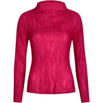 Top a maniche lunghe in rosa Issey miyake - donna 
