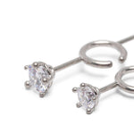 Orecchini con cristalli in argento Panconesi - unisex 