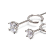 Orecchini con cristalli in argento Panconesi - unisex 