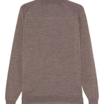 Maglione a collo alto in marrone John smedley - uomo 